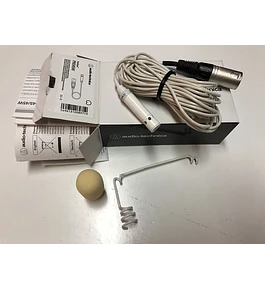 Audio-Technica PRO - Micrófono colgante de condensador cardioide ProPoint de 45 W, color blanco