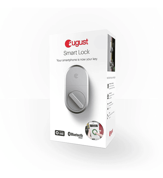 August Smart Lock - Sistema de entrada sin llave con tu teléfono inteligente - Plata