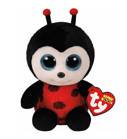 Juguete de peluche Ty Beanie Boos - IZZY the Ladybug (6 pulgadas) NUEVO