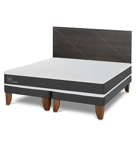 Cama King Cic +Respaldo capitone a elección varios colores  disponibles 