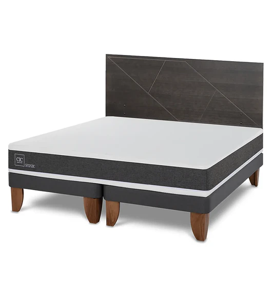 Cama King Cic +Respaldo capitone a elección varios colores  disponibles 