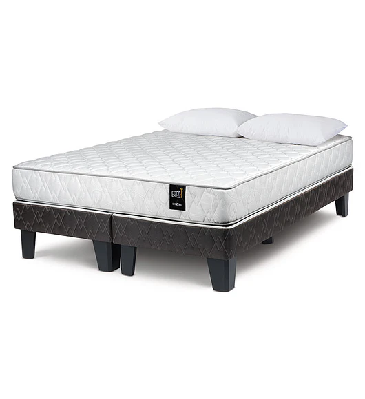 Cama King ErgoT mas Respaldo tela Capitone 