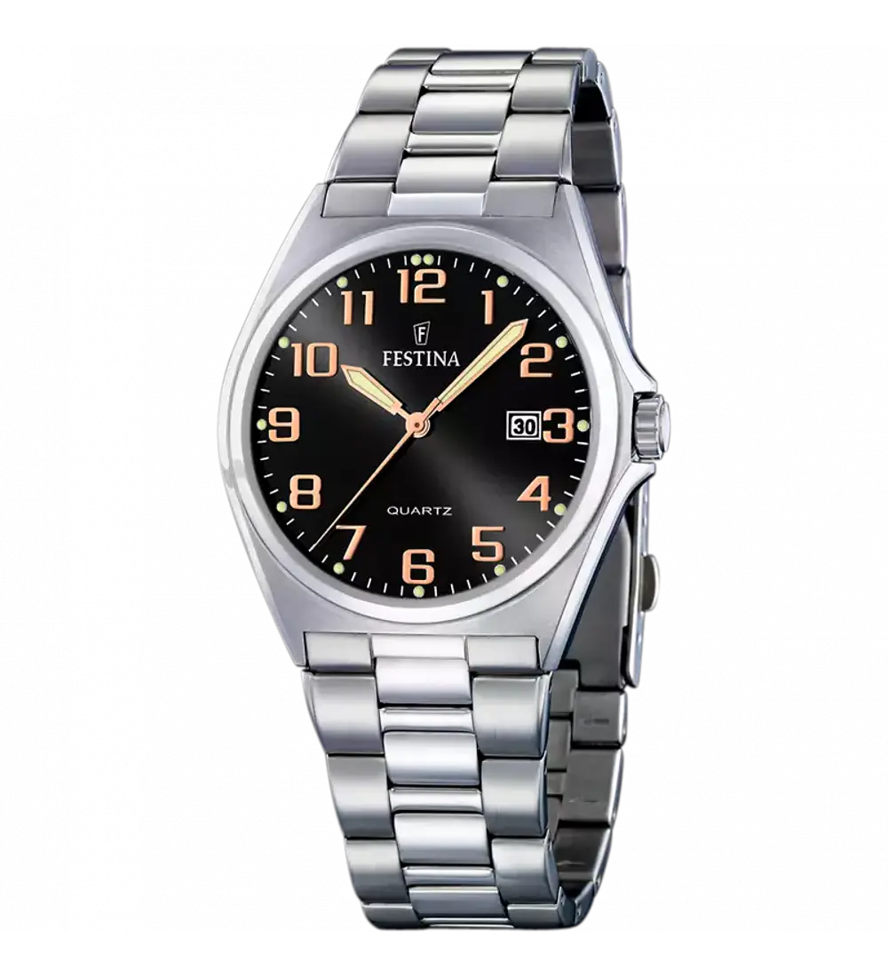 Reloj de hombre festina classics f16374/8 con esfera negra