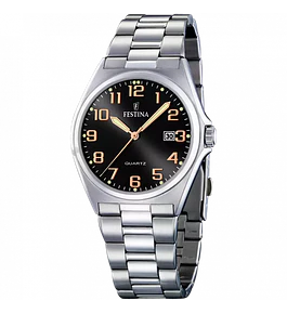 Reloj de hombre festina classics f16374/8 con esfera negra