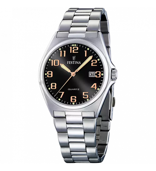 Reloj de hombre festina classics f16374/8 con esfera negra