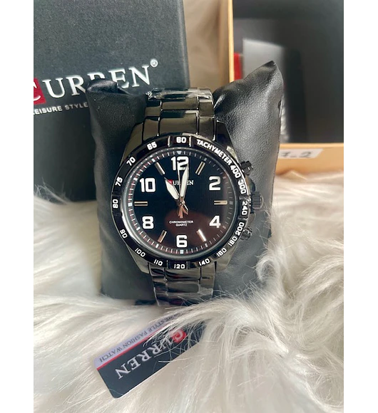 Curren Men's Black Dile Stainless Steel Watch 8107