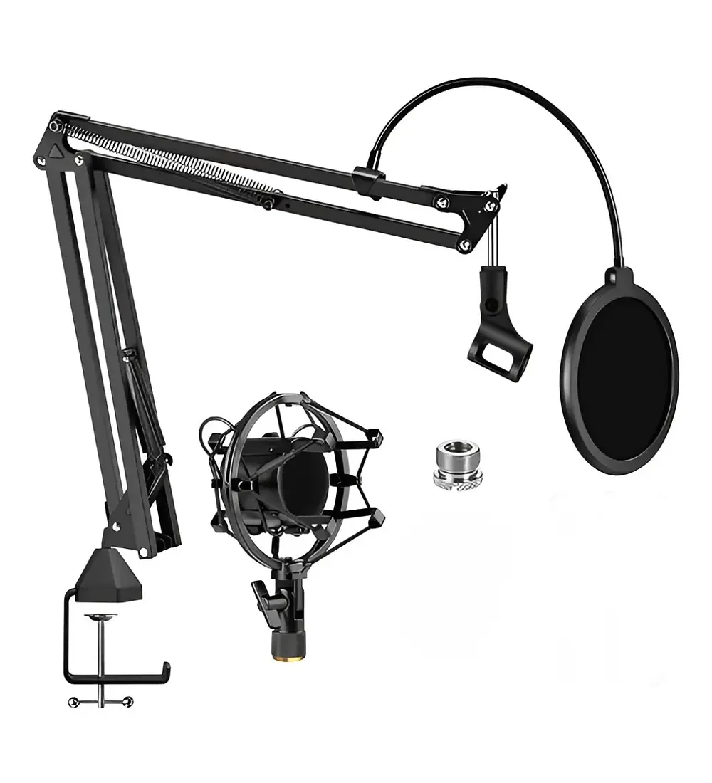 Soporte Para Microfono Condensador Brazo Antipop Y Araña