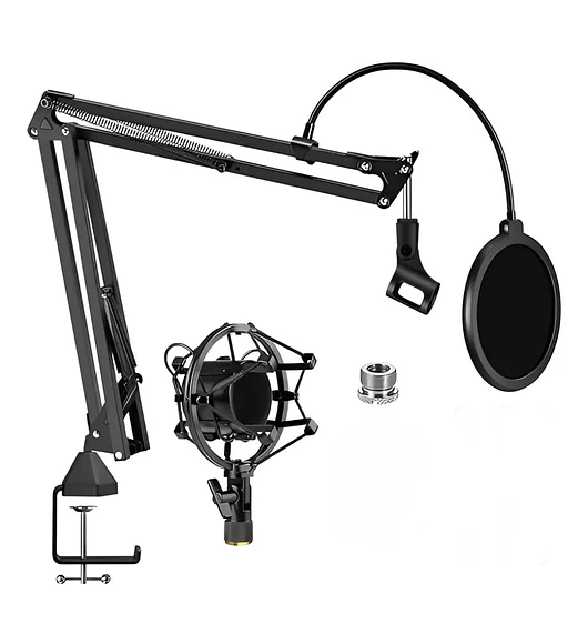 Soporte Para Microfono Condensador Brazo Antipop Y Araña