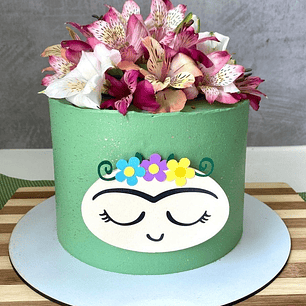 Arquivo de Corte Topo de Bolo Frida Kahlo 1