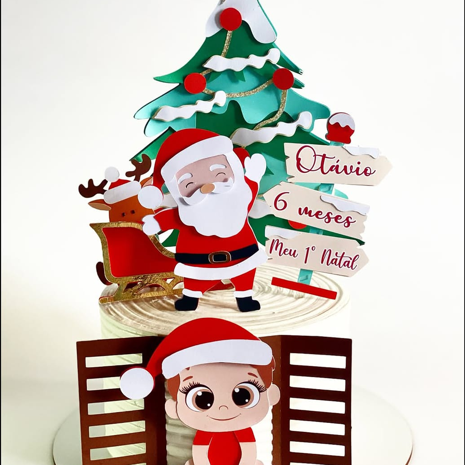 Arquivo de Corte Topo de Bolo Natal 8