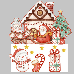 Arquivo de Corte Topo de Bolo Natal 13