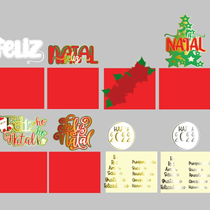 Arquivo de Corte Topo de Bolo Natal 17