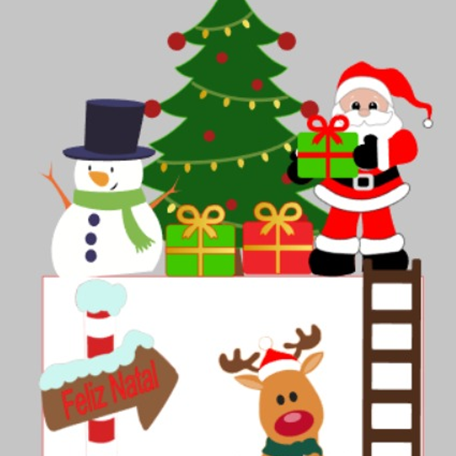 Arquivo de Corte Topo de Bolo Natal 18