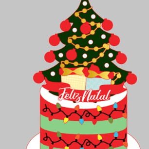 Arquivo de Corte Topo de Bolo Natal 19