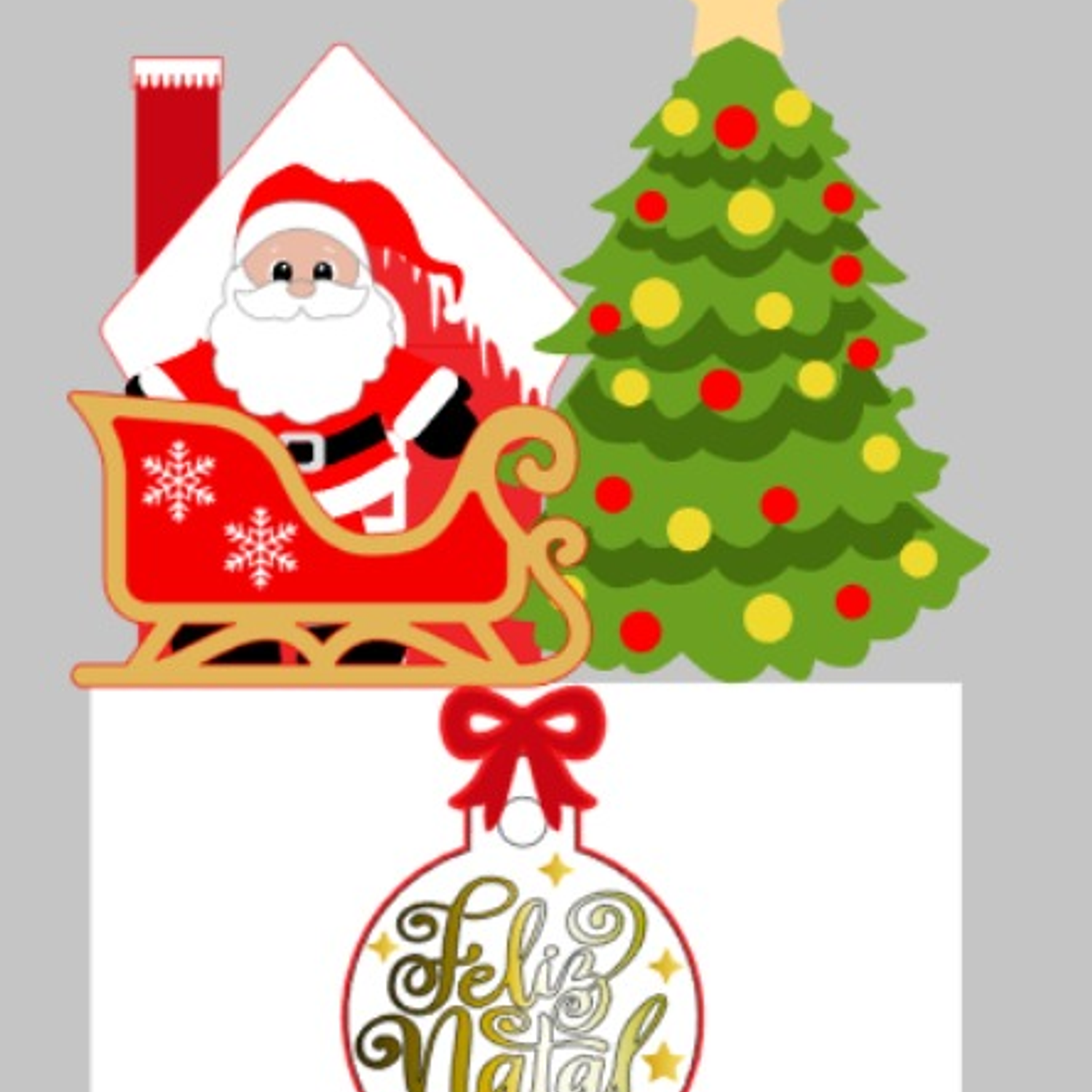 Arquivo de Corte Topo de Bolo Natal 20