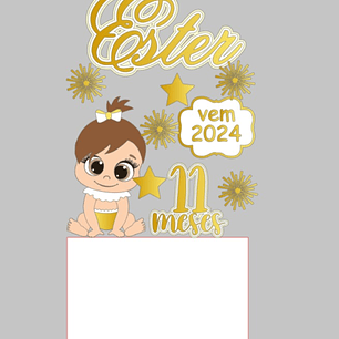 Arquivo de corte topo de bolo Ano Novo 2