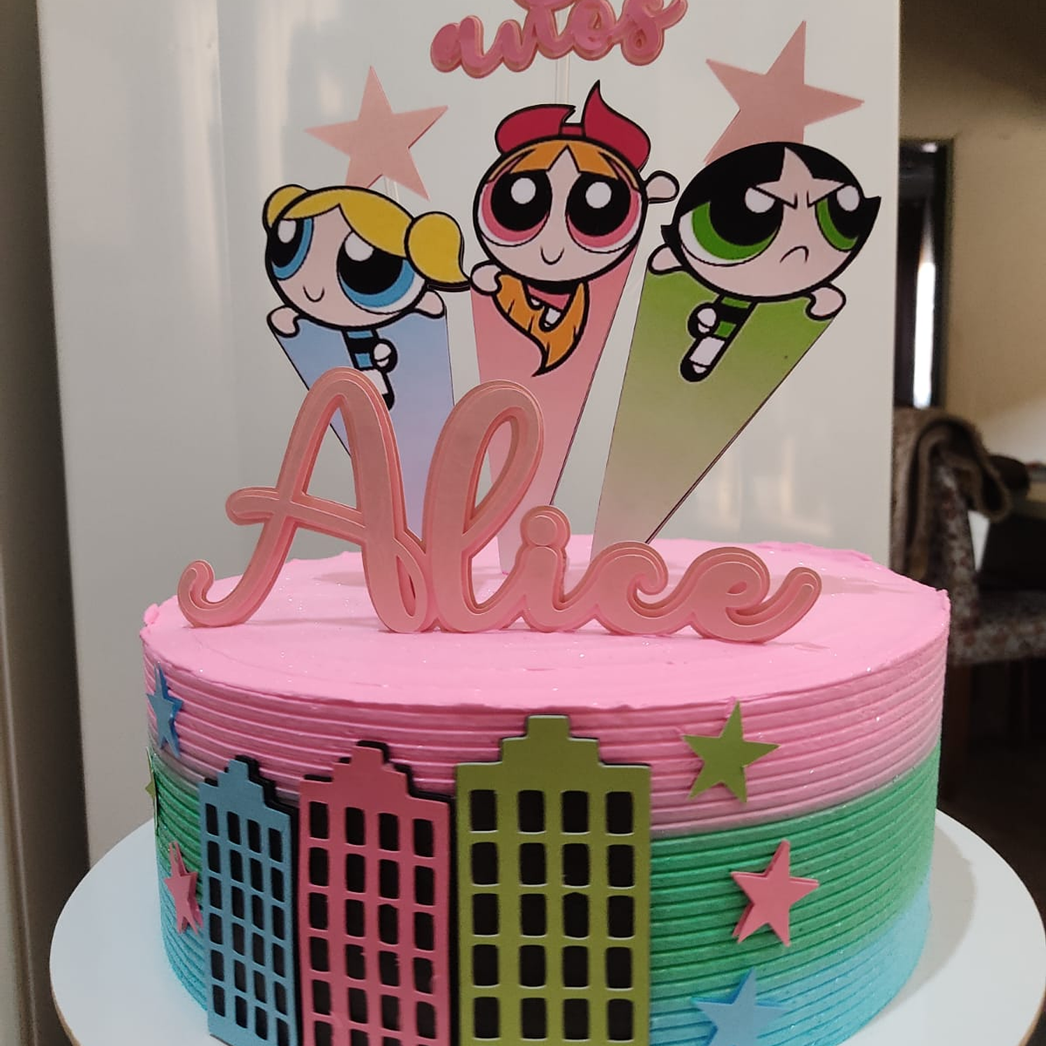 Arquivo de corte topo de bolo Meninas Super Poderosas 1