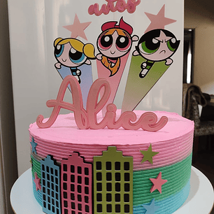 Arquivo de corte topo de bolo Meninas Super Poderosas 1