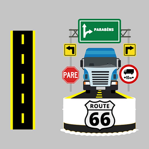 Arquivo de corte Topo de bolo Caminhão 4