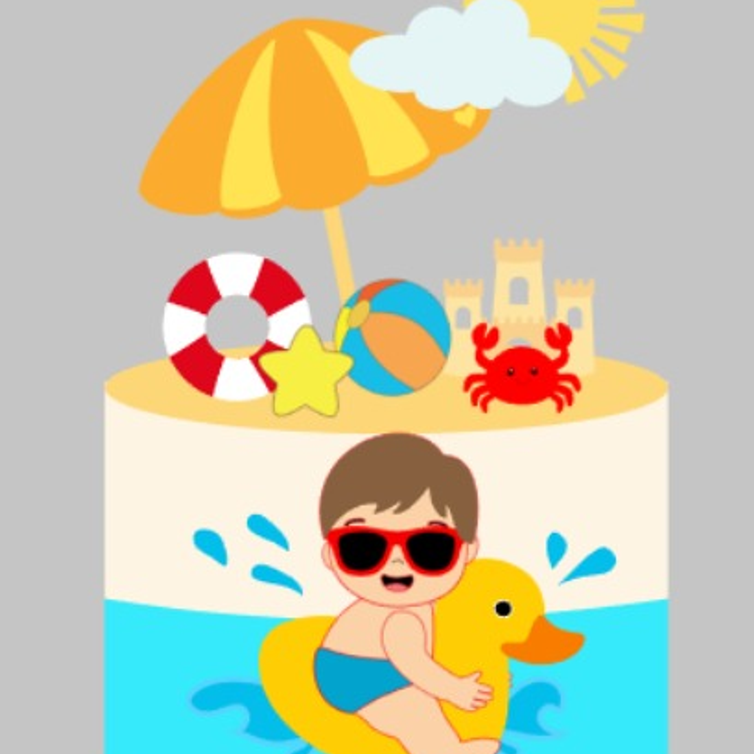 Arquivo de Corte Topo de Bolo Praia 8