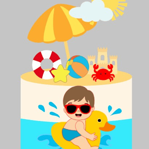 Arquivo de Corte Topo de Bolo Praia 8