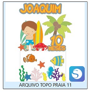 Arquivo de Corte Topo de Bolo Praia 11