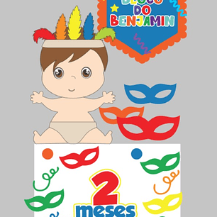 Arquivo de corte topo de bolo carnaval 4