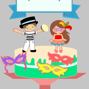 Arquivo de corte topo de bolo carnaval 5