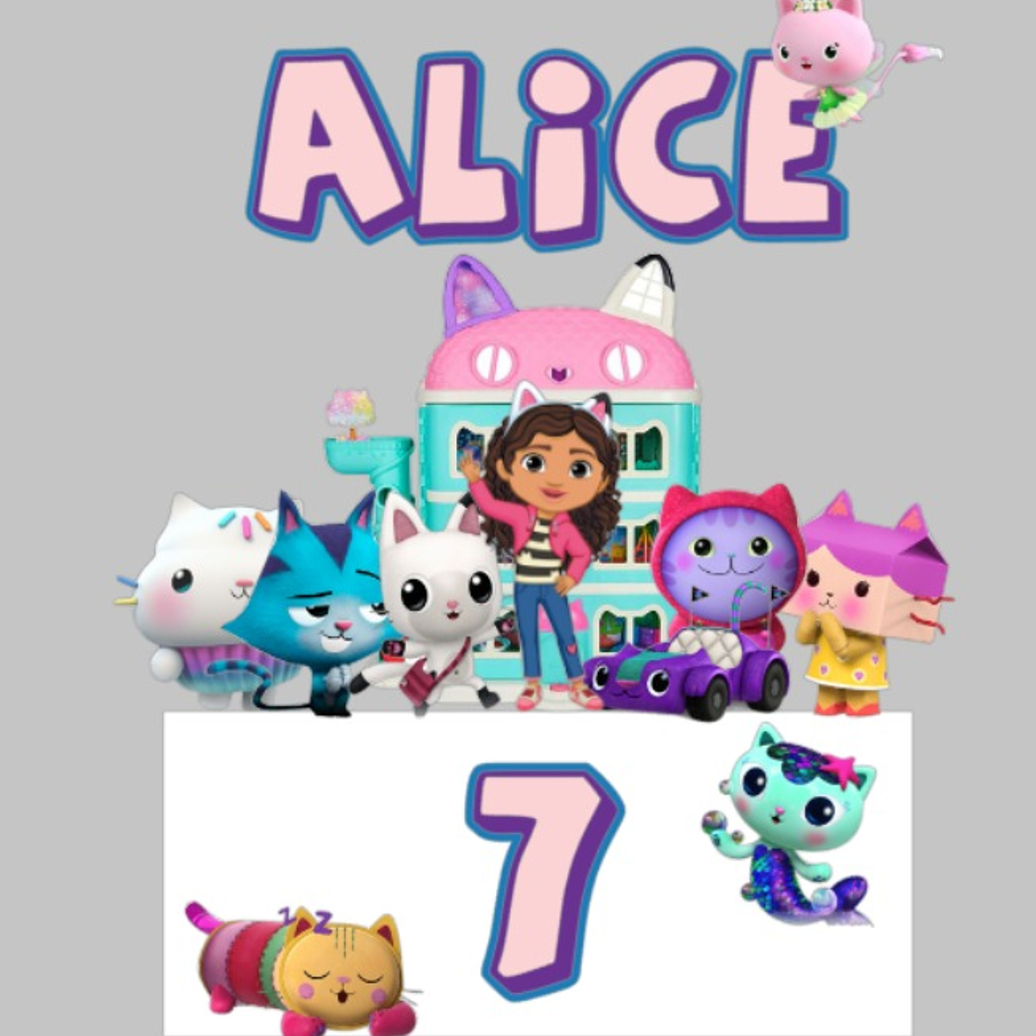 Arquivo de corte Topo de Bolo A casa mágica da Gabby 2