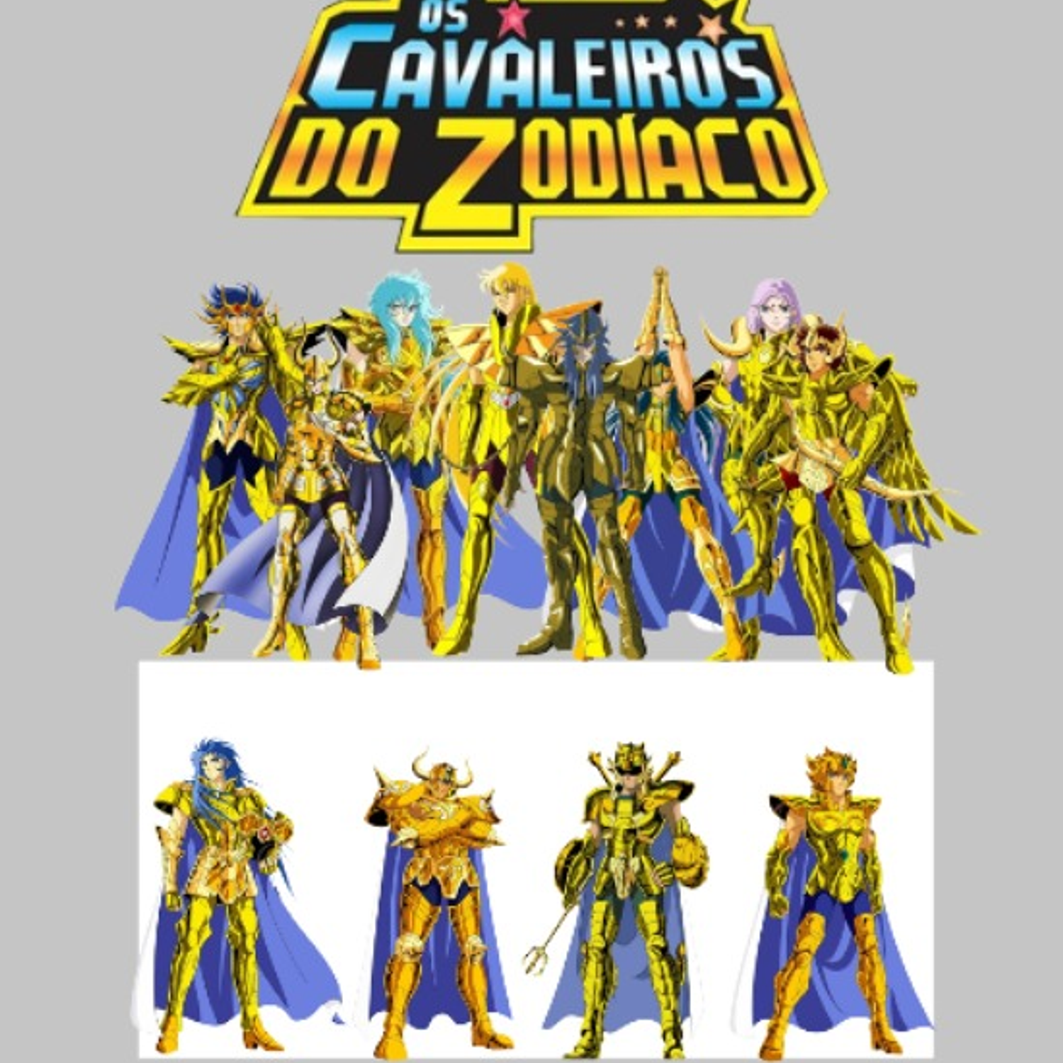Arquivo de corte Topo de Bolo Cavaleiros do Zodíaco 1