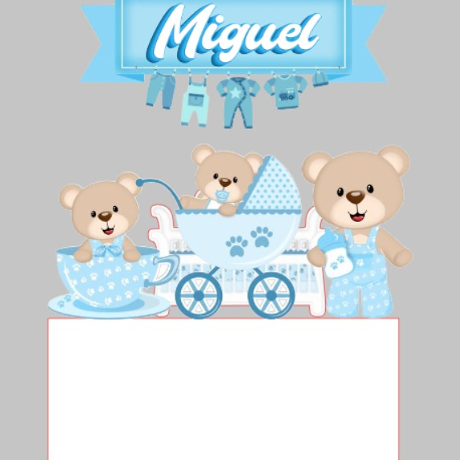 Arquivo de corte Chá de bebê 2