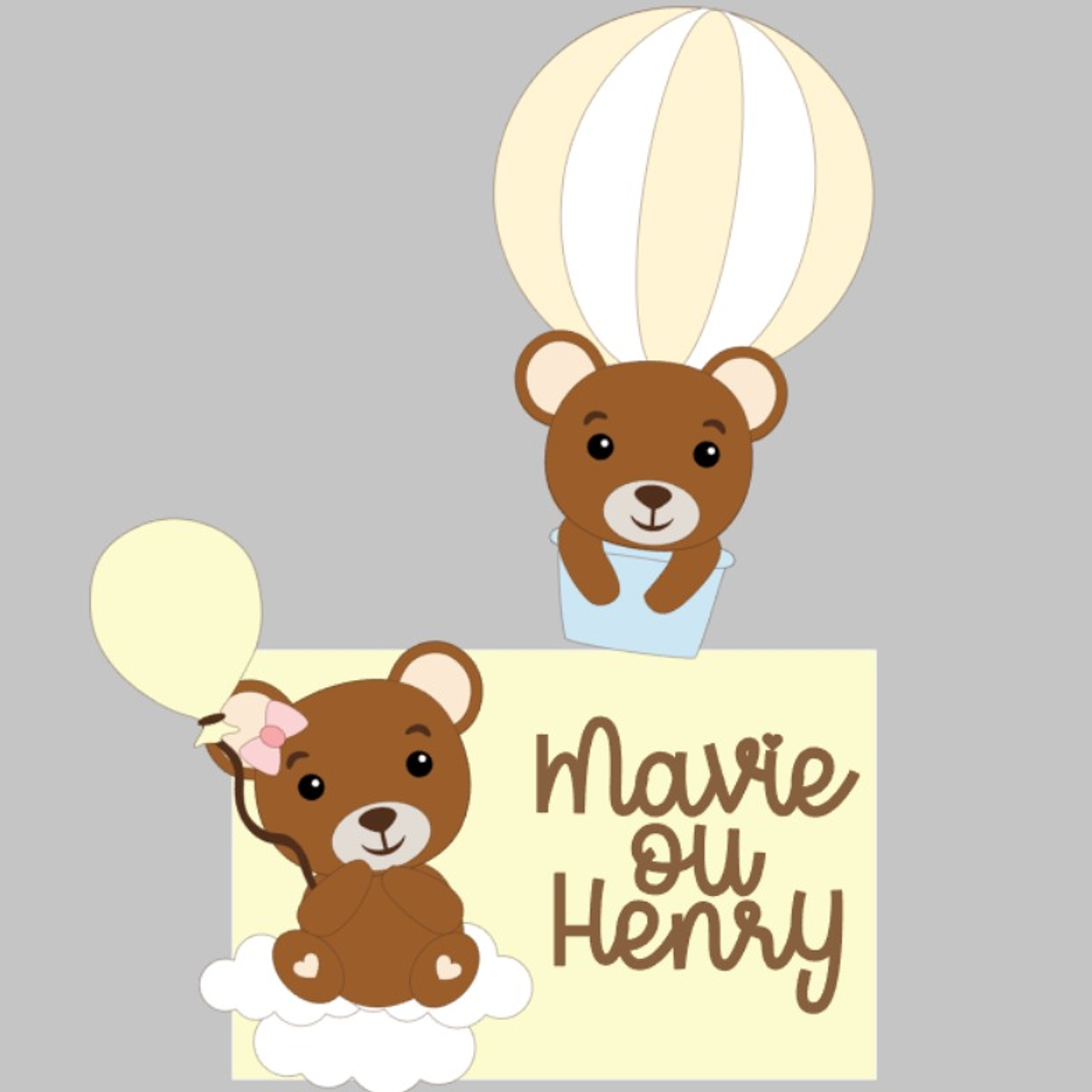 Arquivo de corte topo de bolo Chá Revelação 6