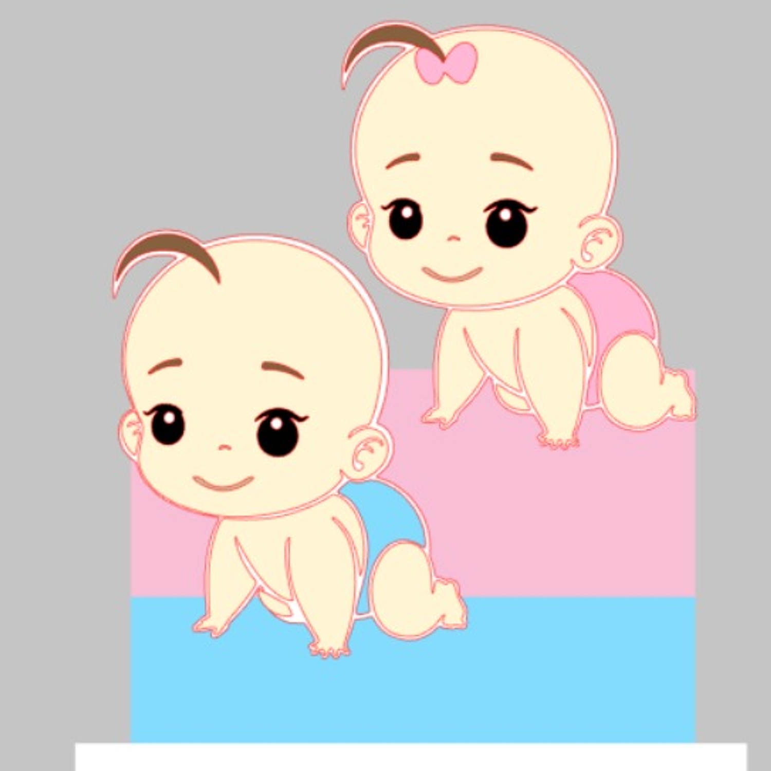 Arquivo de corte topo de bolo Chá Revelação bebês 9