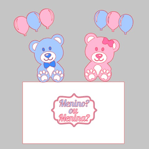 Arquivo de corte topo de bolo Chá Revelação 10