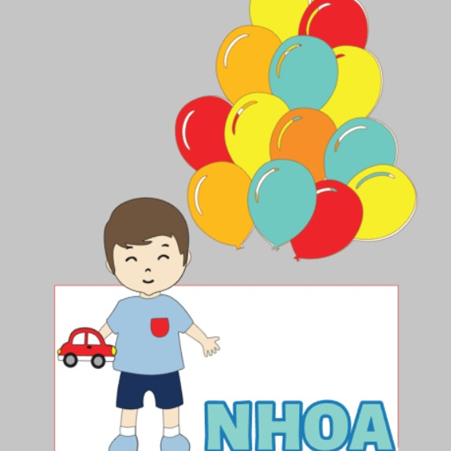 Arquivo de Corte Topo de bolo Menino Balão Carrinho 1