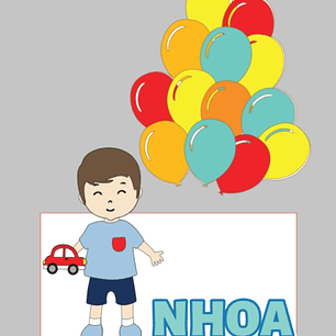 Arquivo de Corte Topo de bolo Menino Balão Carrinho 1