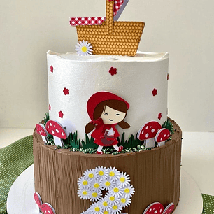 Arquivo de Corte Topo de Bolo Chapeuzinho Vermelho 1