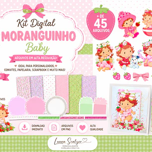 Arquivo de Corte Kit Digital  Moranguinho 1 