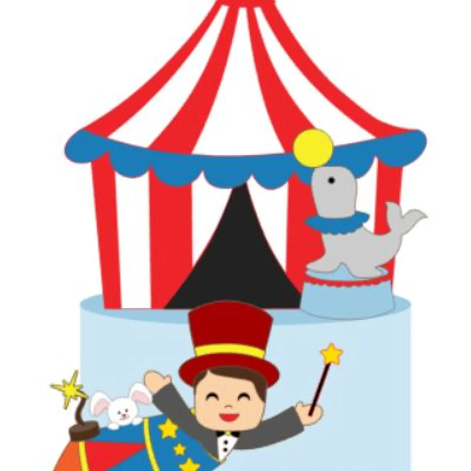 Arquivo de corte topo de bolo circo 29