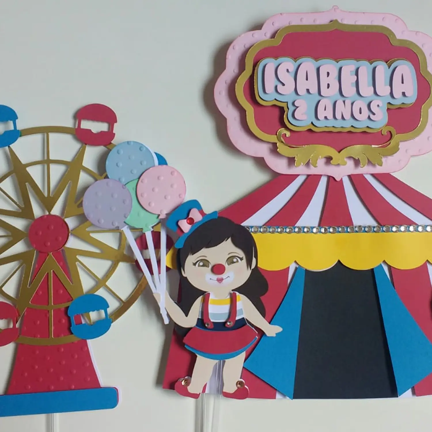 Arquivo de corte topo de bolo circo 30