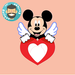 DULCERO MICKEY CORAZÓN SAN VALENTÍN