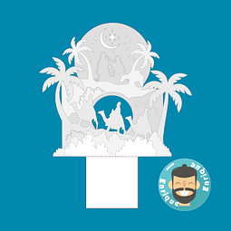 DULCERO PESEBRE NAVIDAD CON LUZ