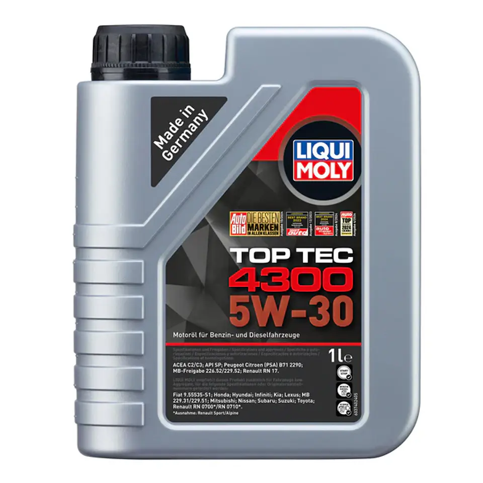 LIQUI MOLY 5W30 TOPTEC 4300 2323 ORG 1 LITRO 1