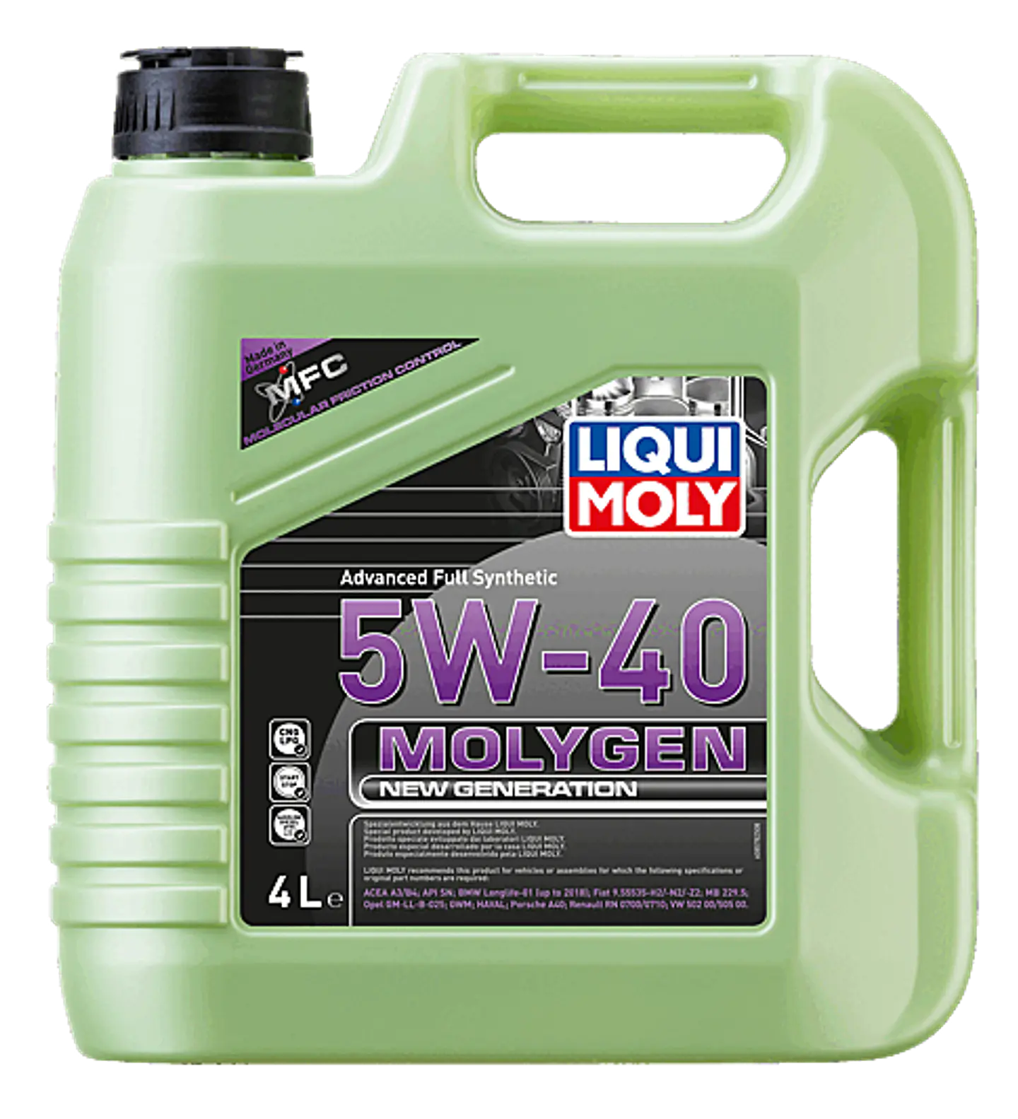 LIQUI MOLY 5W40 MOLYGEN NEWGENERATION 8578 4 LITROS 1