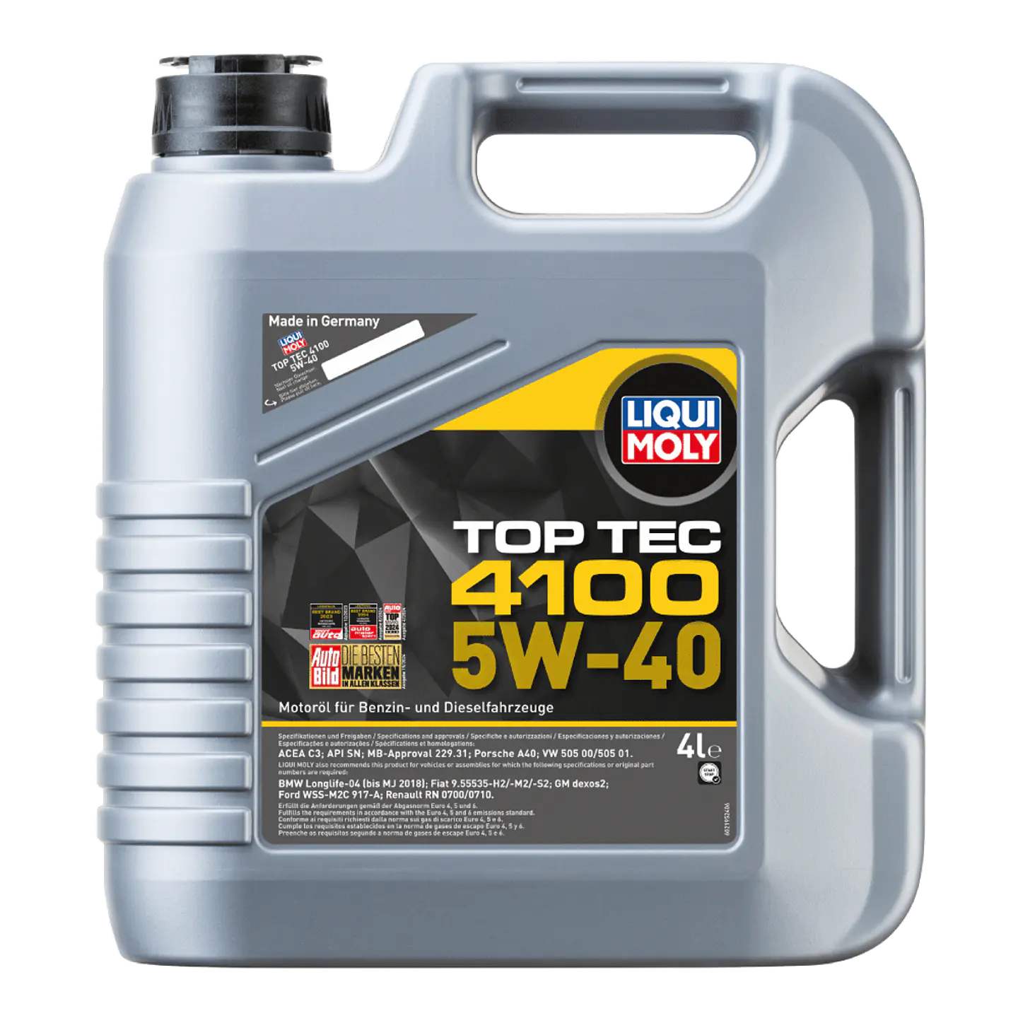 LIQUI MOLY 5W40 TOPTEC 4100 2195 4 LITROS 1