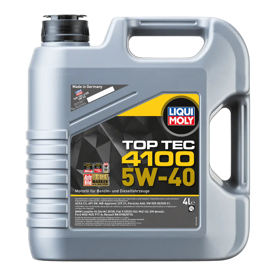 LIQUI MOLY 5W40 TOPTEC 4100 2195 4 LITROS 1