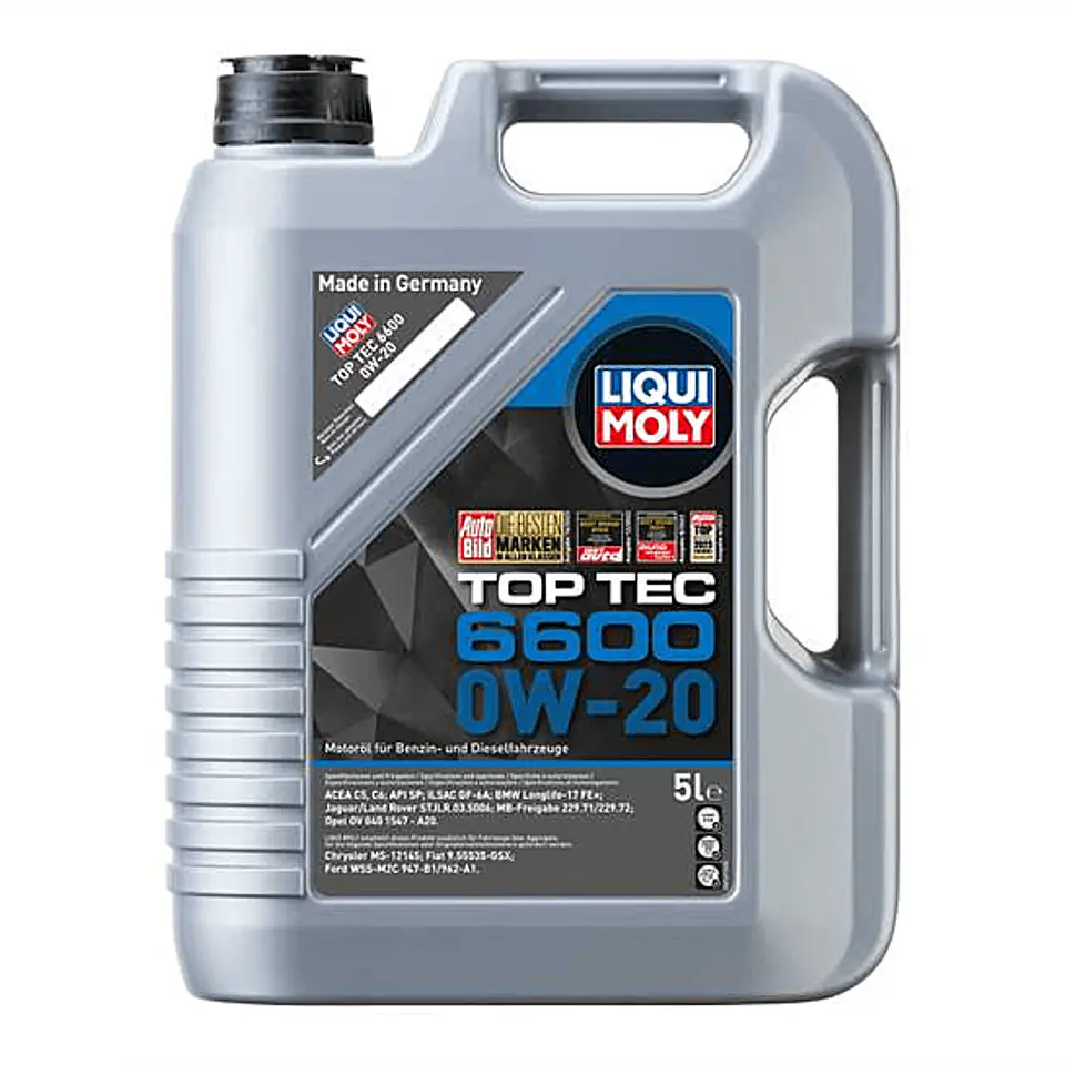 LIQUI MOLY 0W20 TOPTEC 6600 5 LITROS 1