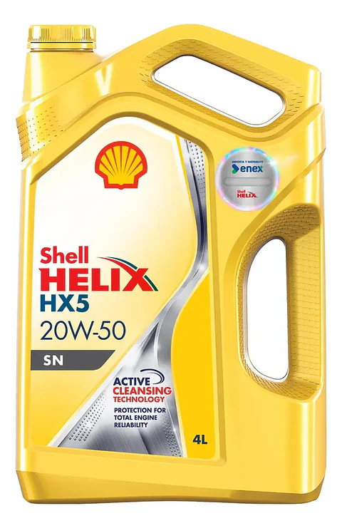 SHELL 20W50 HELIX HX5   4 LITROS