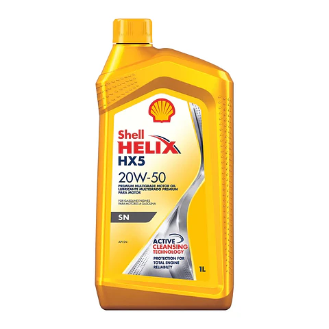 SHELL 20W50 HELIX HX5  1 LITRO