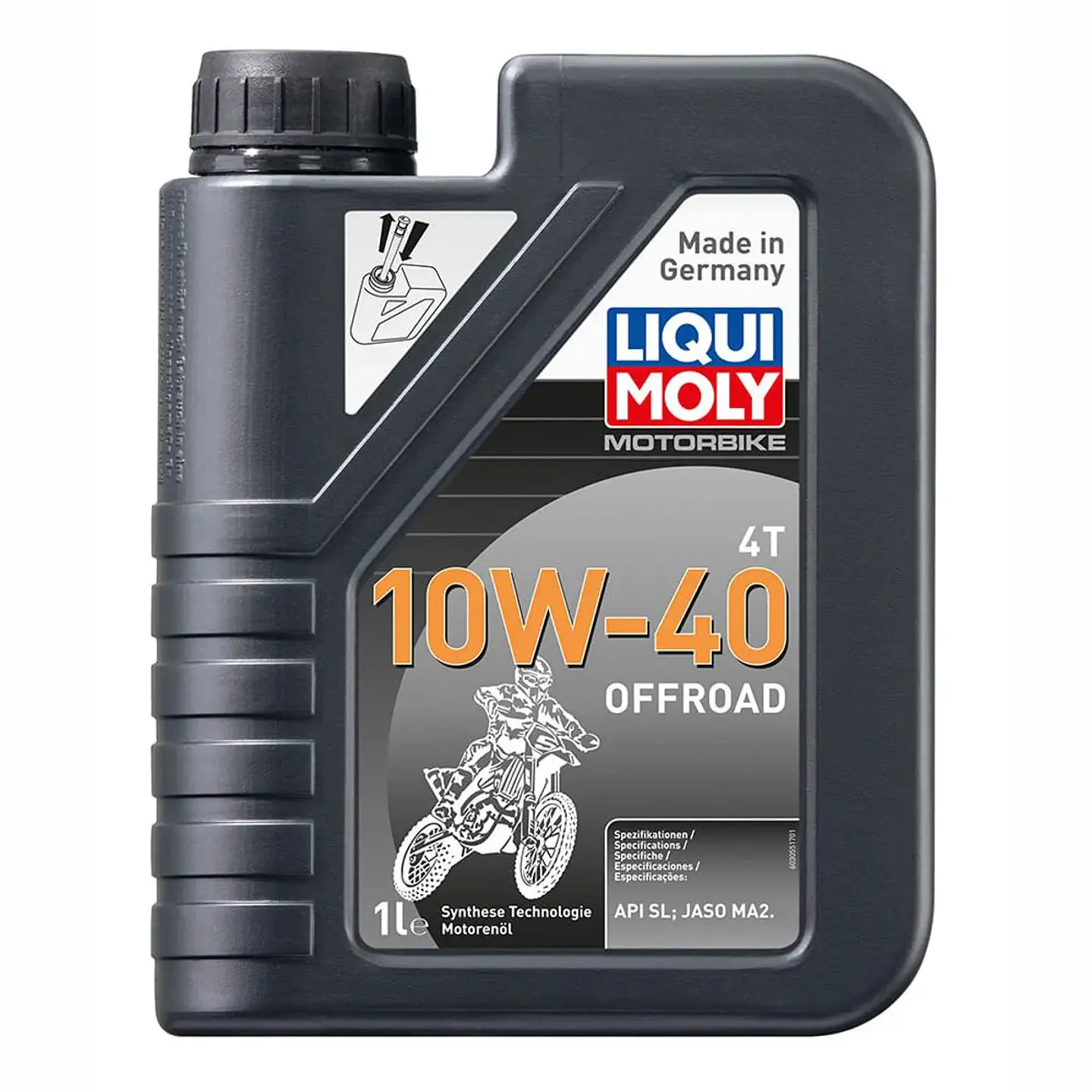 LIQUI MOLY 10W40 4T MOTORBIKE OFFROAD (SOLO BARRO O ENDURO) 1 LITRO 1